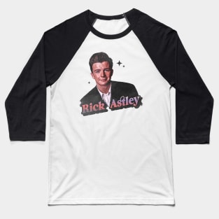 Rick Astley // 90s Retro Classic Design Baseball T-Shirt